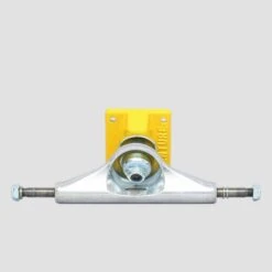 Venture 5.0 High OG Dots Skateboard Trucks Polished / Yellow (Pair) -Slam City Shop venture trucks venture 5 0 high og dots skateboard trucks polished yellow pair 30249291382854