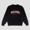 Welcome Student Embroidered Pigment Dyed Crew Black