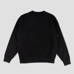 Welcome Student Embroidered Pigment Dyed Crew Black -Slam City Shop wel student crew blk 03