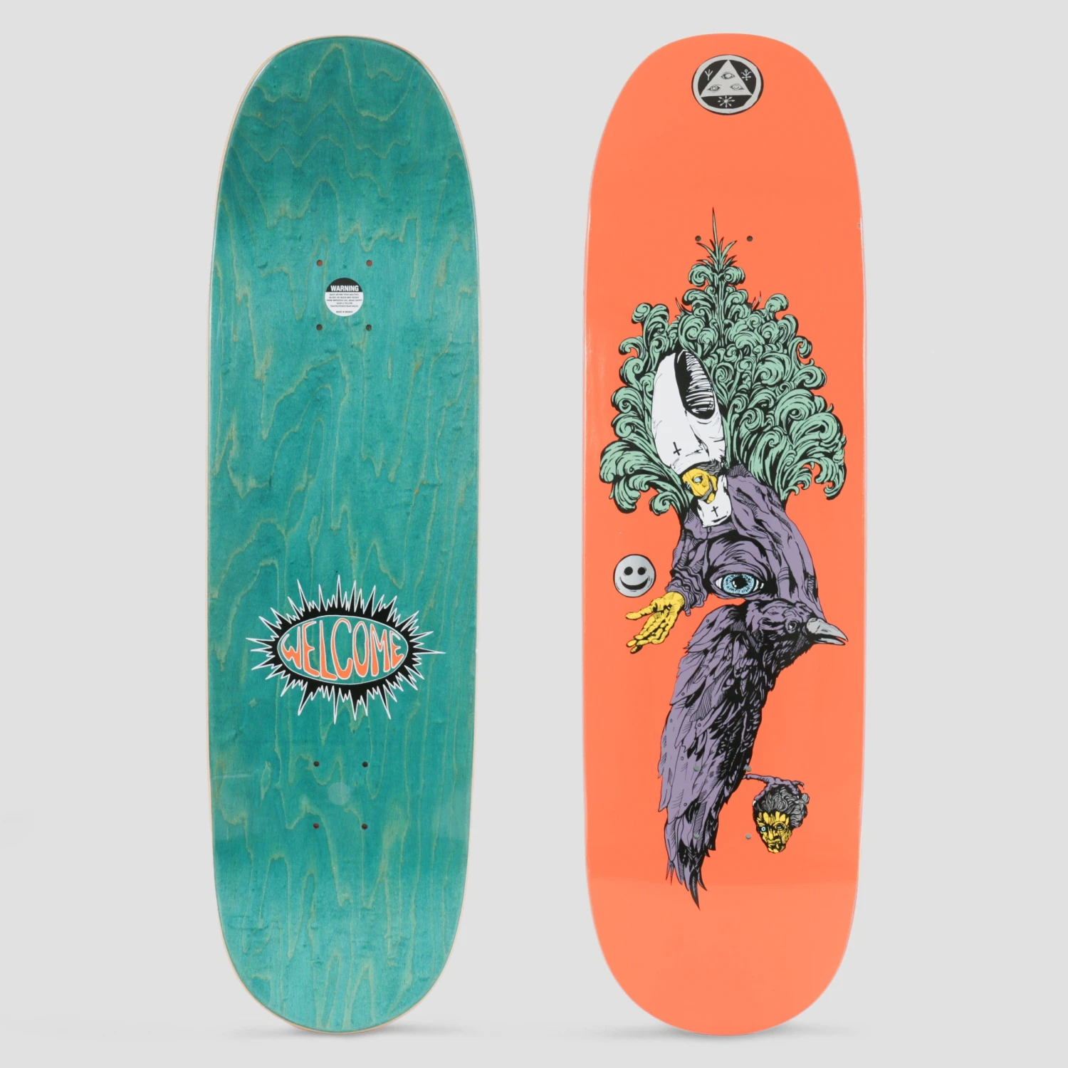 Welcome 9.0 Tonight I'm Yours On Baculus 2.0 Skateboard Deck Orange 1 Welcome 9.0 Tonight I'm Yours On Baculus 2.0 Skateboard Deck Orange
