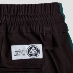 Welcome Dark Wave Split Colour Elastic Pant Black / Dark Teal 7 Welcome Dark Wave Split Colour Elastic Pant Black / Dark Teal -Slam City Shop welcome pant teal 004